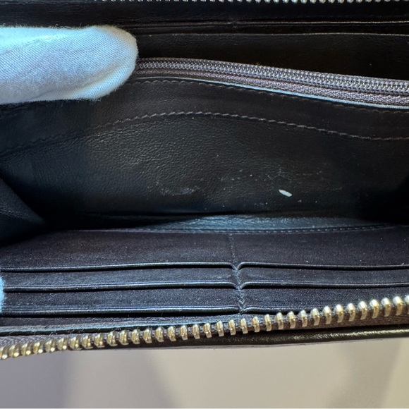 Gucci Sukey Zip Around Wallet In Dark Brown Leather W Goldtone GG Logo - Picture 9 of 16